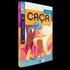 Kit 6 Livro Caça Palavras Coquetel Nível Fácil 43 Páginas