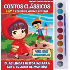 Contos clássicos - Livro para pintar com aquarela