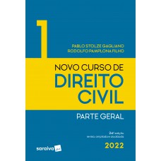 Novo Curso de Direito Civil 1 - Parte Geral - 24ª edição 2022