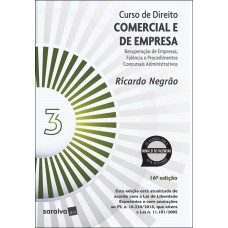 Curso de Direito Comercial e de Empresa - Vol. 3 - 16ª edição 2022