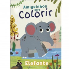 Amiguinhos para Colorir: Elefante