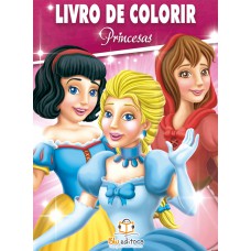 Livro de colorir com 80 páginas: Princesas