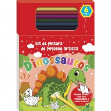 Livro de Pintura do Pequeno Artista: Dinossauros
