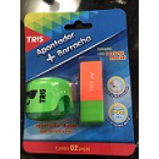 APONTADOR + BORRACHA TRIS POP 2 PCS CART