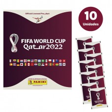 Kit C/ 1 Álbum Brochura + 10 Envelopes de Figurinhas da Copa Do Mundo Qatar 2022