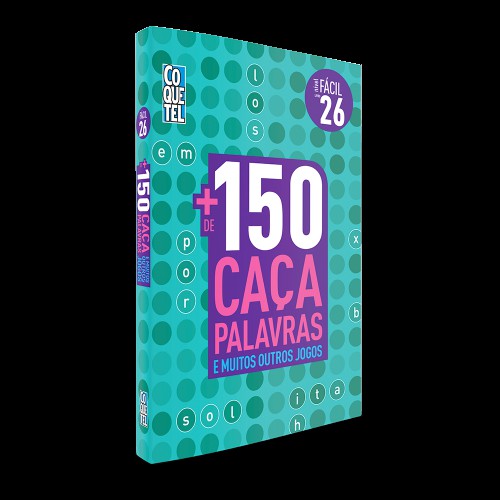 LIVRO COQUETEL MAIS 150 CAÇA-PALAVRAS E MUITOS OUTROS JOGOS NÍVEL FÁCIL ED  27