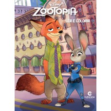 Livro Médio Ler e colorir - Zootopia
