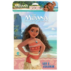 Moana - Ler e colorir com Giz