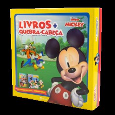 Box de Livros e Quebra cabeça do Mickey