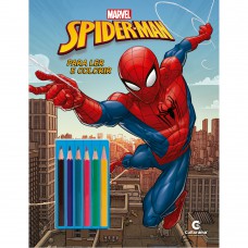 HOMEM-ARANHA LER E COLORIR COM LÁPIS