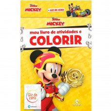 MEU LIVRO DE ATIVIDADES E COLORIR MICKEY SOBRE RODAS COM GIZ POP