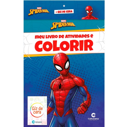 Conjunto de colorir com forma do Homem-Aranha / Spiderman