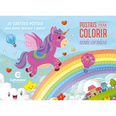 POSTAIS PARA COLORIR UNICORNIOS