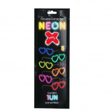 OCULOS BASTAO NEON CORACAO 5424 - MAKE+