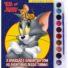 Tom e Jerry livro para pintar com aquarela