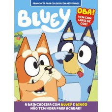 Bluey Prancheta para Colorir com Atividades