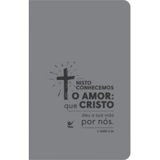 Bíblia AEC - Capa Cinza Cruz