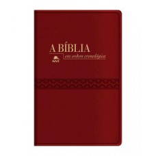 Bíblia NVI em ordem cronológica - Capa luxo vinho