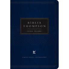 Bíblia Thompson - AEC - Letra Grande - Azul e preta c/ índice
