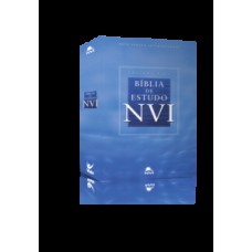 Bíblia de Estudo - NVI - capa dura azul