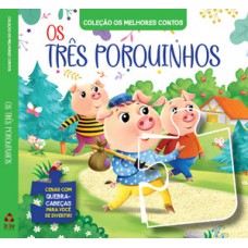 Coleção Os Melhores Contos - Os Três Porquinhos | Livro Quebra-Cabeça