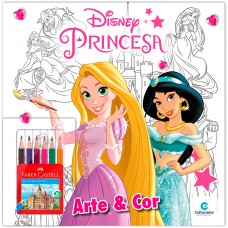 Arte e Cor com lápis de cor Princesas