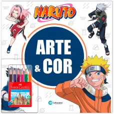 Arte e Cor com lápis de cor Naruto