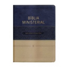 Bíblia ministerial - NVI - Azul e bege