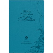 Biblia de estudos da mulher - Azul