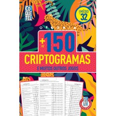 Livro Coquetel Mais de 150 Criptogramas Nível Médio Ed 32