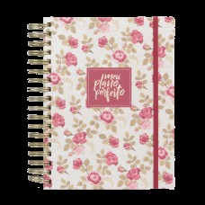 Meu plano perfeito, capa tecido, vintage | Planner 2024