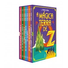 Box - A mágica Terra de Oz - vol. I - com sete livros e marcadores de páginas