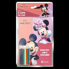 Solapa Pop Minilivro Ler e Colorir com Lápis - Mickey