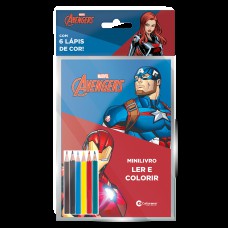 Solapa Pop Minilivro Ler e Colorir com Lápis - Vingadores