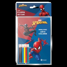 Solapa Pop Minilivro Ler e Colorir com Lápis - Homem-Aranha