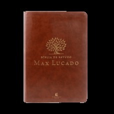 Bíblia de Estudo Max Lucado (NVI, capa em courosoft marrom, Leitura Perfeita): Nova Versão Internacional