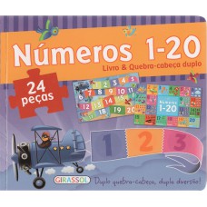 Livro & quebra-cabeça duplo - número 1-20