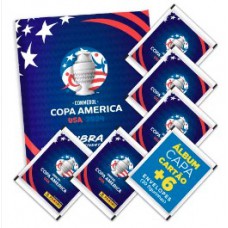 COPA AMERICA 2024 KIT ALBUM BROCHURA E 6 ENV.