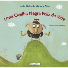 Uma ovelha negra feliz da vida