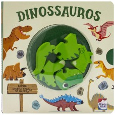 Happy Wood Livro Quebra-cabeça de madeira: Dinossauro