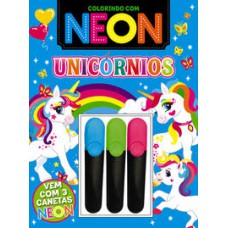 Colorindo com neon - Unicórnios