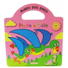 Pinte e cole - mundos dos dinos