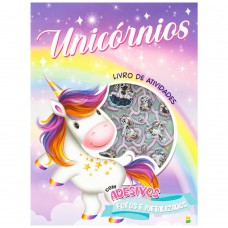 Livro de Atividades + Adesivos Metalizados: Unicórnios