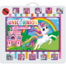 Unicórnios Brincando de Colorir