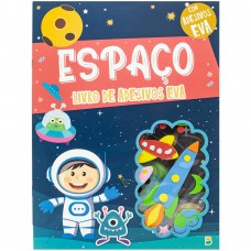 Livro Com Adesivos em EVA: Espaço