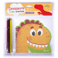Pop cores divertidas com lápis - Dinossauros