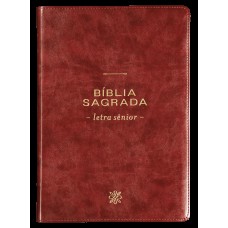 Bíblia NVI, Letra Sênior, Couro-soft vinho, Leitura Perfeita