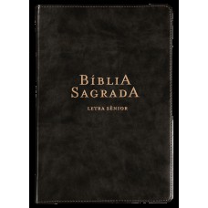 Bíblia NVI, Letra Sênior, Couro-soft preto, Leitura Perfeita