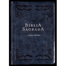 Bíblia NVI, Letra Sênior, Couro-soft azul, Leitura Perfeita