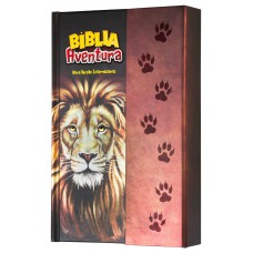 Bíblia Aventura para crianças, NVI, Capa dura com fechamento em ímã, Leão, Leitura Perfeita